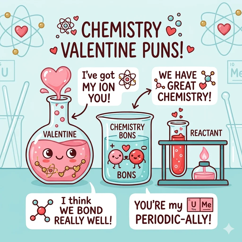 Chemistry Valentines Puns