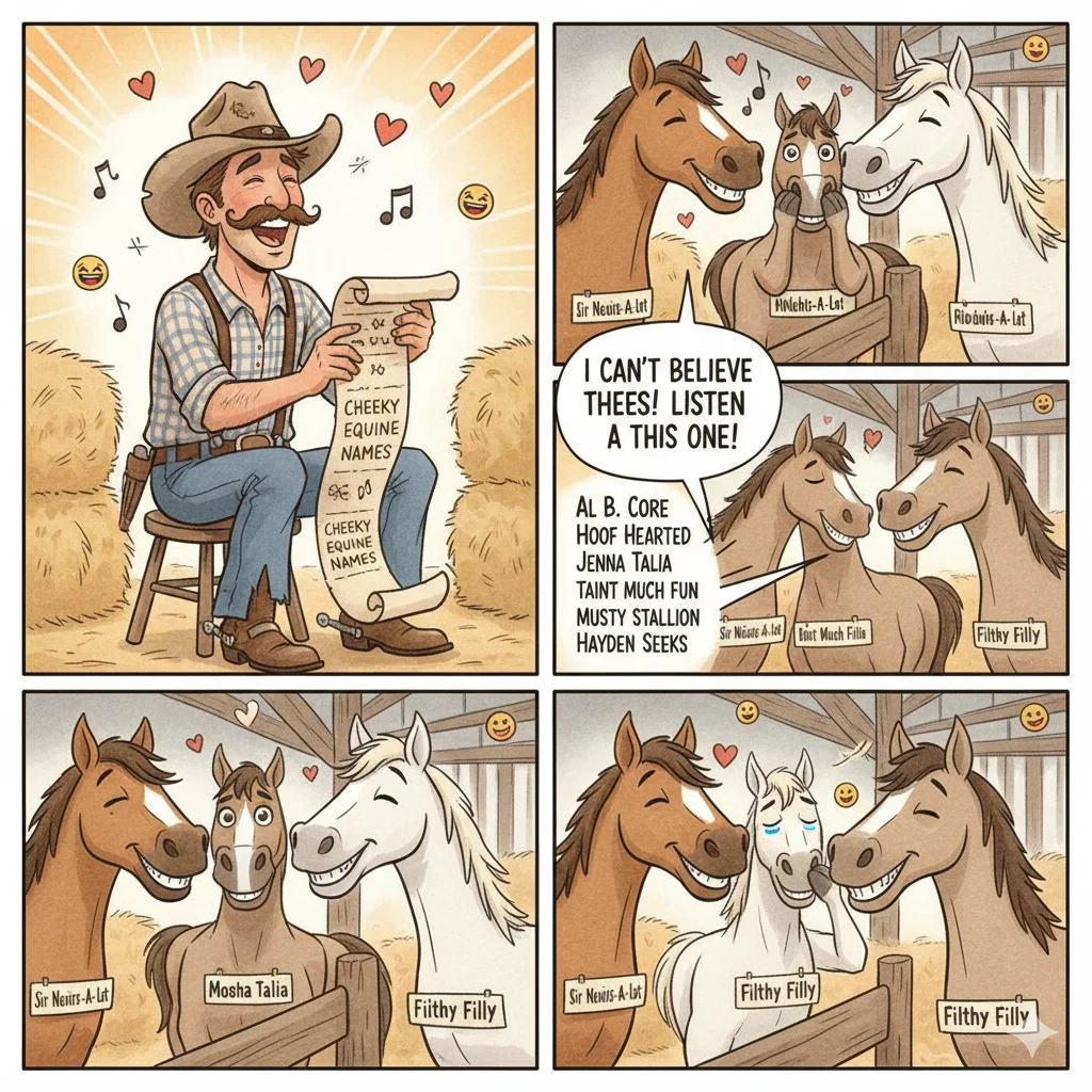 Dirty Horse Names Puns