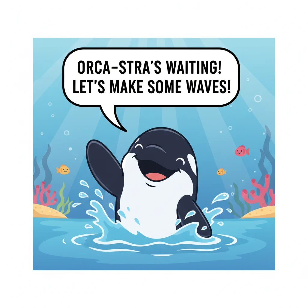 Orca Puns to Make a Splash Online