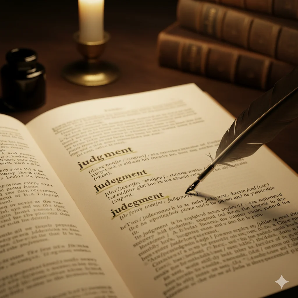 judgemental / judgmental