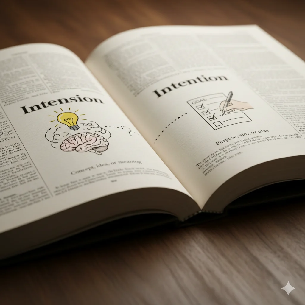 intention / intension