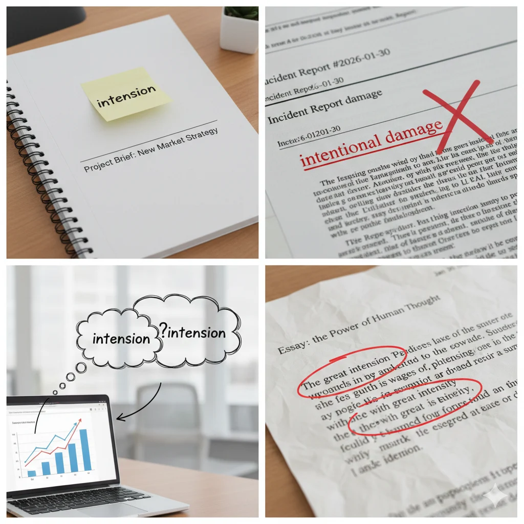 intention / intension