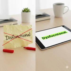 disfunctional or dysfunctional