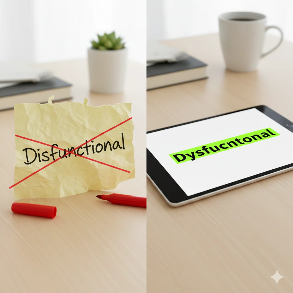 disfunctional or dysfunctional