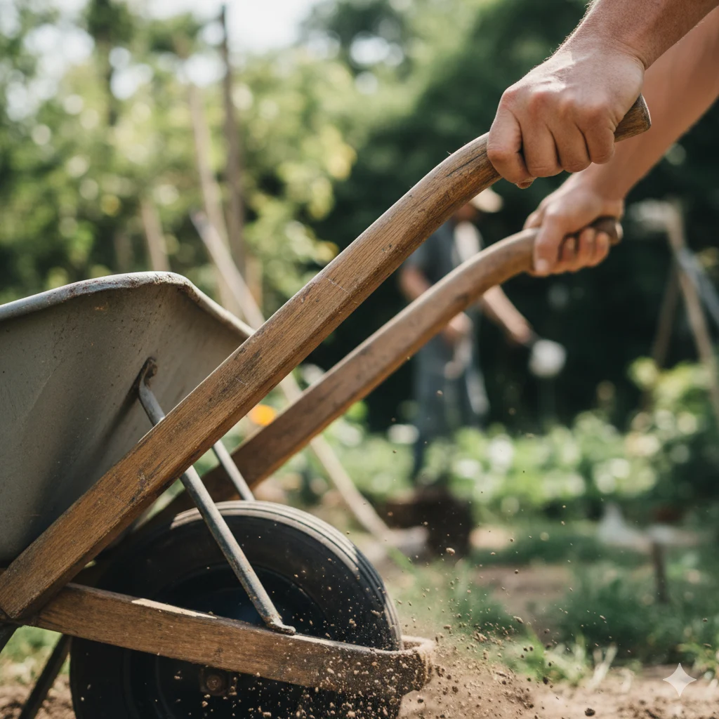wheelbarrel or wheelbarrow