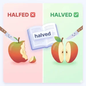 halfed or halved