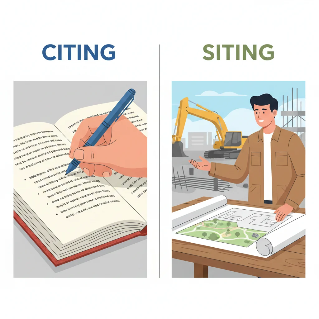citing or siting