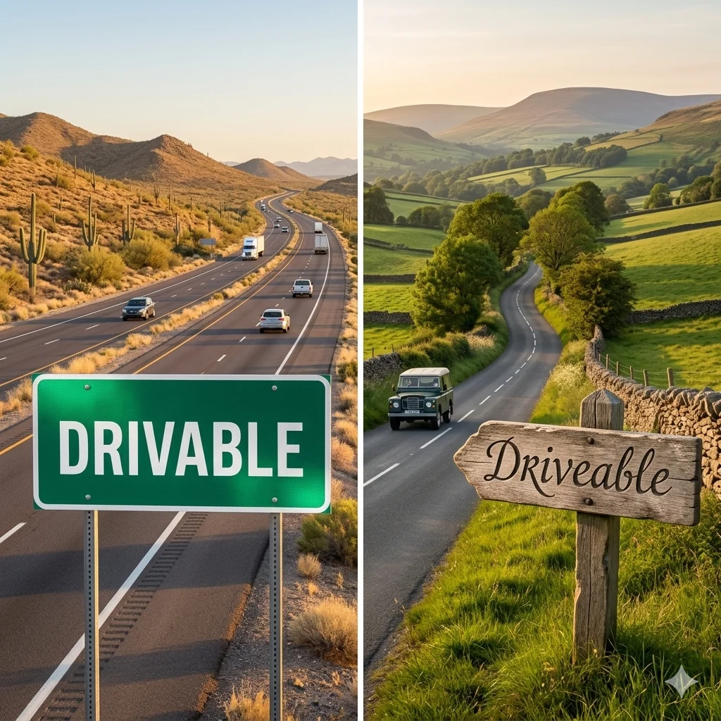 driveable or drivable