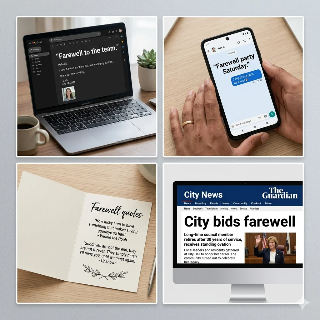 fairwell or farewell