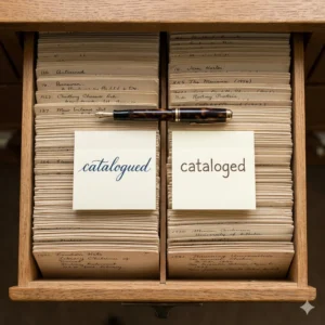 catalogued or cataloged