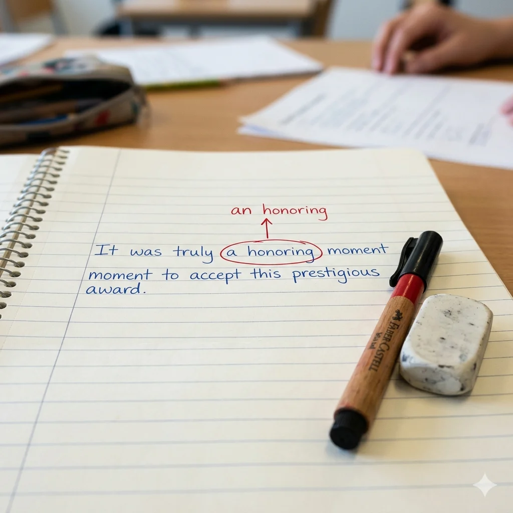 honouring or honoring