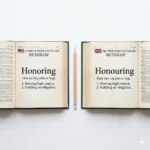 honouring or honoring